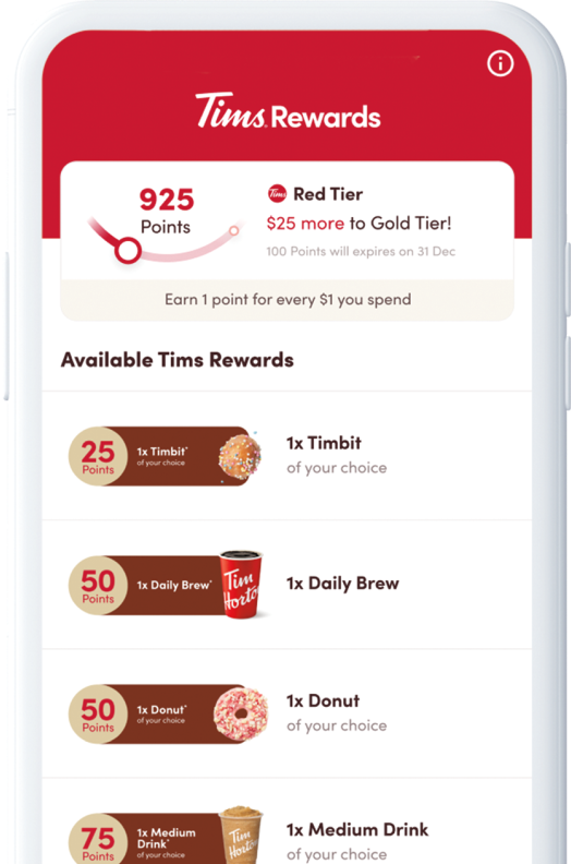 Tim Hortons apps